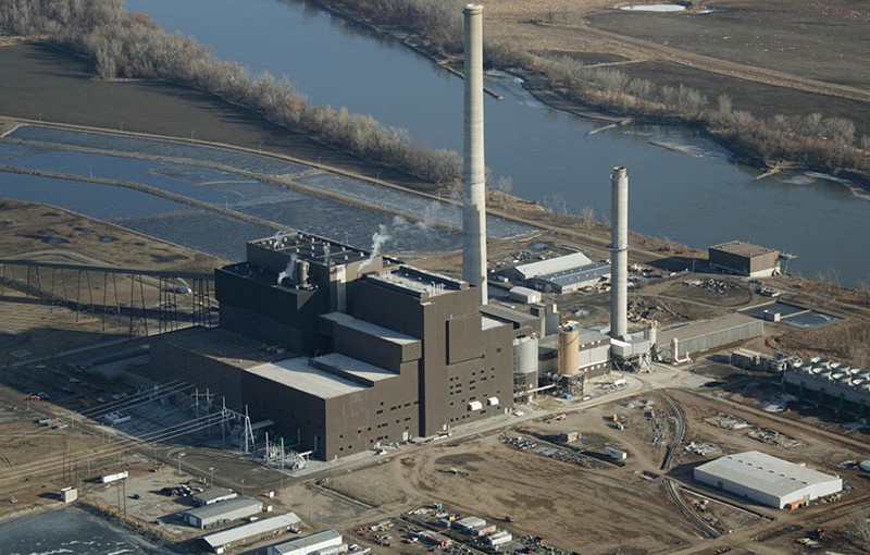 coal-fired power plant, aerial shot of OPPD's Nebraska City Station plant