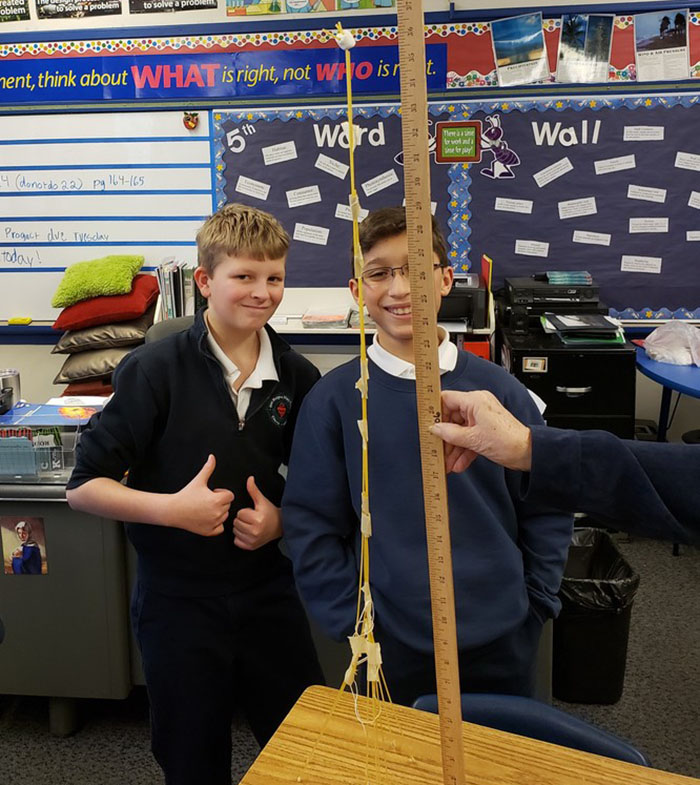 marshmallow challenge, St. Margaret Mary's winning entry