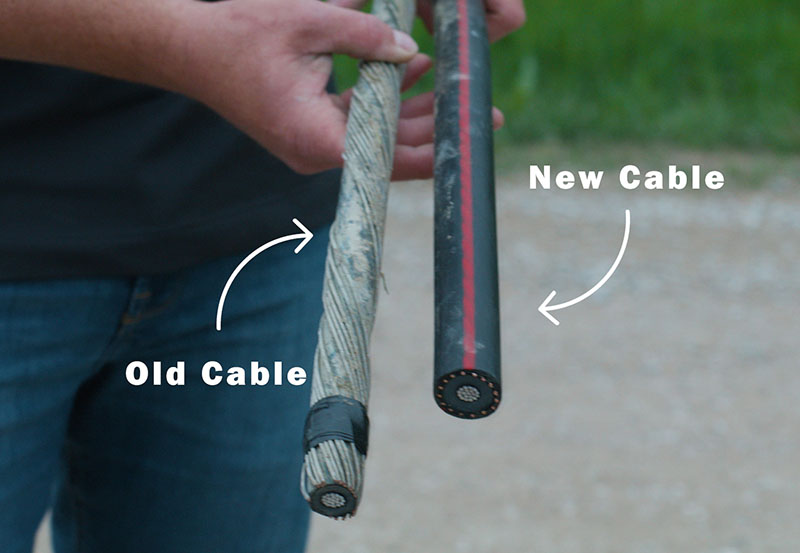 underground cable replacement